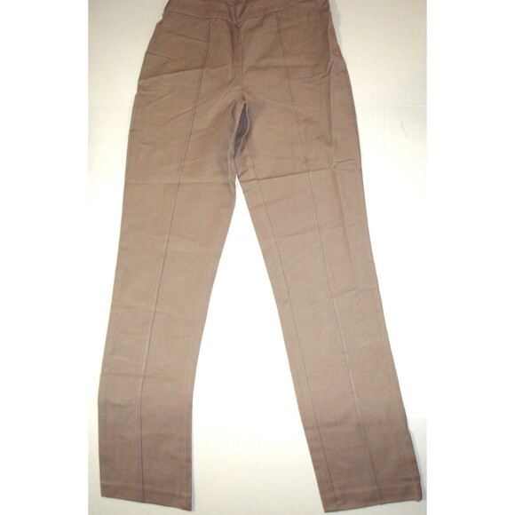 New Womens Isaac Mizrahi Live 4 T Tall 24/7 Straight Pant Stonewall Grey Tan - Picture 5 of 8
